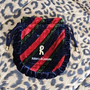 Roberta di Camerino Red and Green Cosmetic Bag